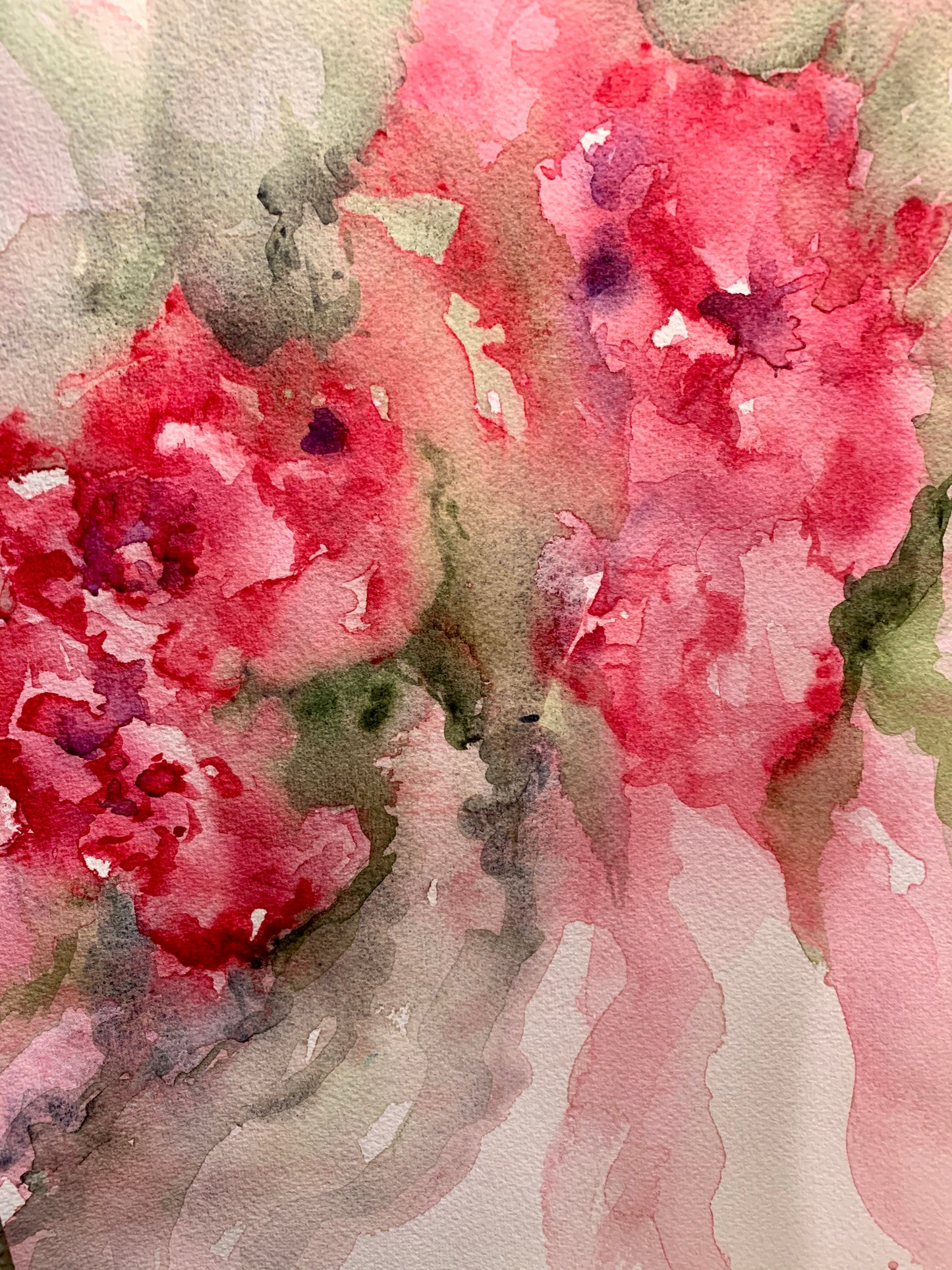 Abstract Watercolor Le Fleurs