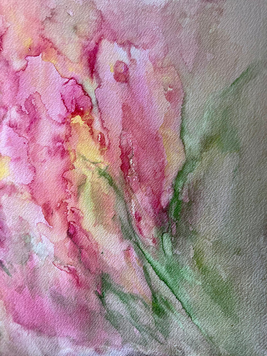 Abstract Watercolor Lupine